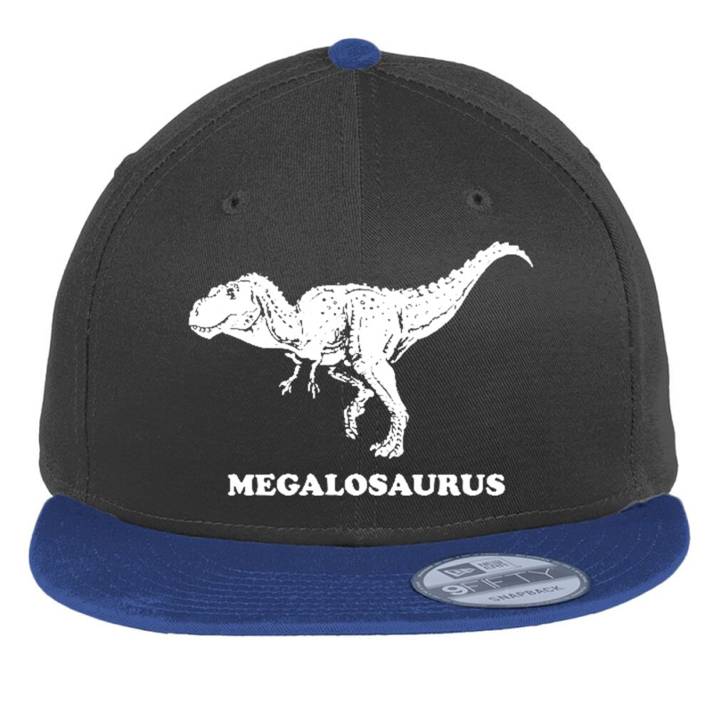 Megalosaurus Dinosaur Flat Bill Snapback Cap | Artistshot