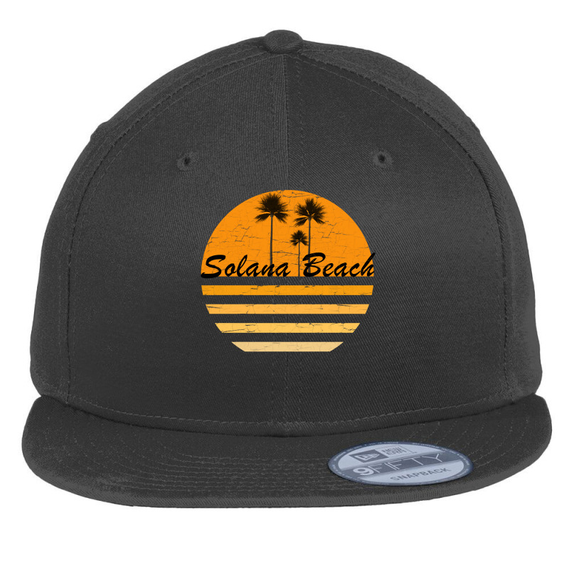 Solana Beach California Retro Tshirt 70's Throwback Surf Sweatshirt Flat Bill Snapback Cap by michealamifflin | Artistshot