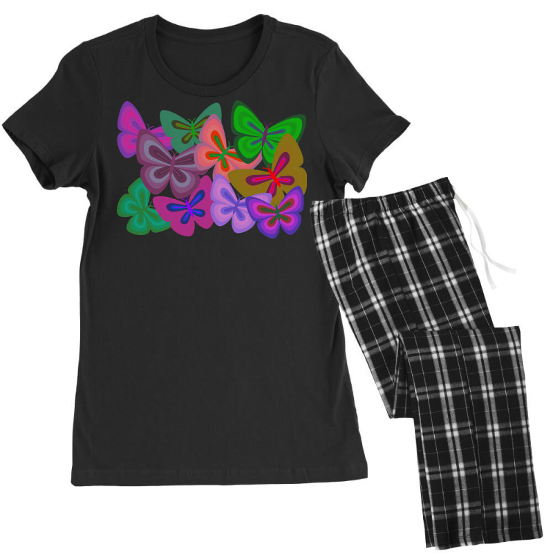 Butterflies T  Shirt Kaleidoscope Of Butterflies T  Shirt Women's Pajamas Set by wrohan578 | Artistshot