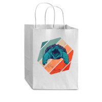 Snapping Turtle Hexa Retro Sea Animal Snapping Turtle Lover T Shirt Cub Paper Bag - 8 X 4 1/2 X 10 1/4 | Artistshot