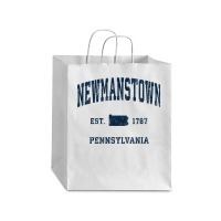 Newmanstown Pennsylvania Pa Vintage Athletic Navy Sports Des T Shirt Debie Paper Bag - 10 X 5 X 13 | Artistshot