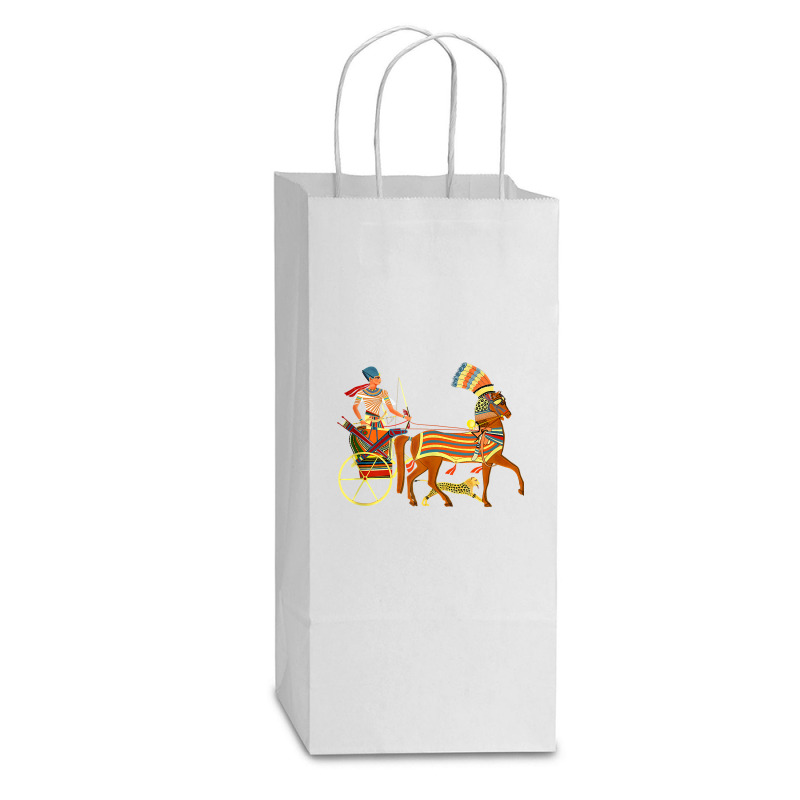 Ramesses Ii On An Egyptian Chariot Tank Top Double Wine Paper Bag - 6 1/2 X 3 1/2 X 12 3/8 | Artistshot