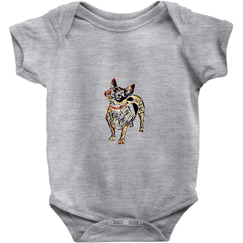 Cute Small Mixed Breed Dog Sticking Ou Baby Bodysuit | Artistshot