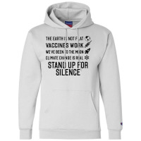 The Earth Is Not Flat Stand Up For Science Champion Hoodie | Artistshot