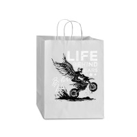 Life Behind Bars Motorcycle Racing Extreme Sports T Shirt Mart Paper Bag -13 X 7 X 17 | Artistshot