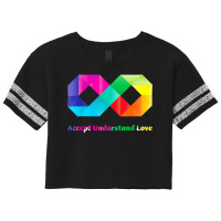 Accept Understand Love Infinity Autism Awareness T Shirt Scorecard Crop Tee | Artistshot