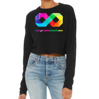 Accept Understand Love Infinity Autism Awareness T Shirt Cropped Sweater | Artistshot