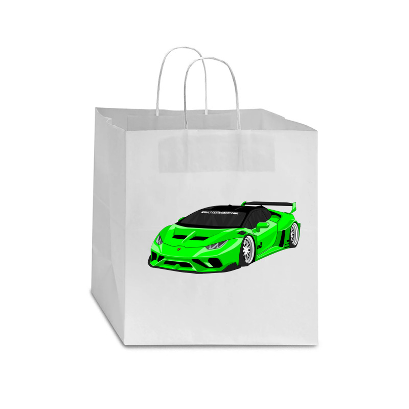 Huracan Lime    Huracan Star Paper Bag - 13 X 7 X 13 | Artistshot