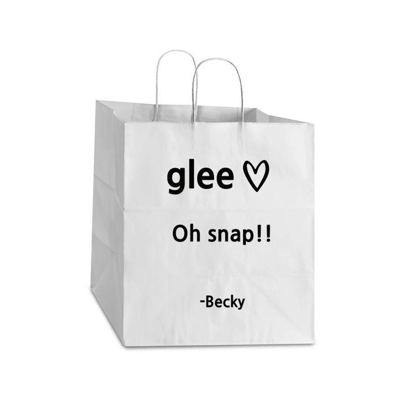 Glee Becky   Glee Tv Show Take Out Paper Bag - 14 X 10 X 15 1/2 | Artistshot