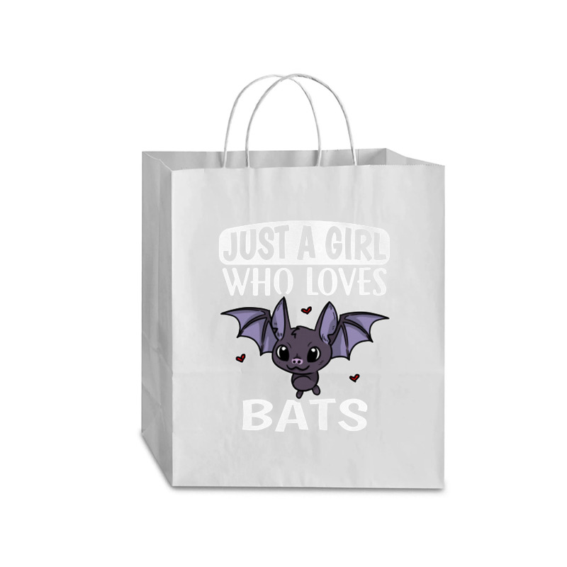 Just A Girl Who Loves Bats Cute Bat Costume Traveler Paper Bag -13 X 6 X 15 3/4 | Artistshot