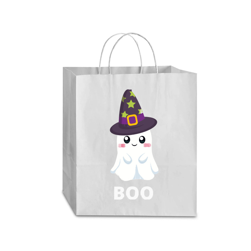 Cute Ghost Halloween T  Shirt Cute Halloween Ghost T  Shirt Traveler Paper Bag -13 X 6 X 15 3/4 | Artistshot