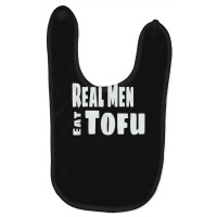 Mens Real Men Eat Tofu Basic Baby Bibs | Artistshot