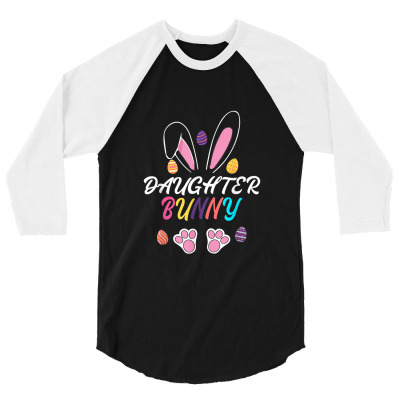 Daughter Bunny Matching Family Easter Party 3/4 Sleeve Shirt Designed By Vivu991