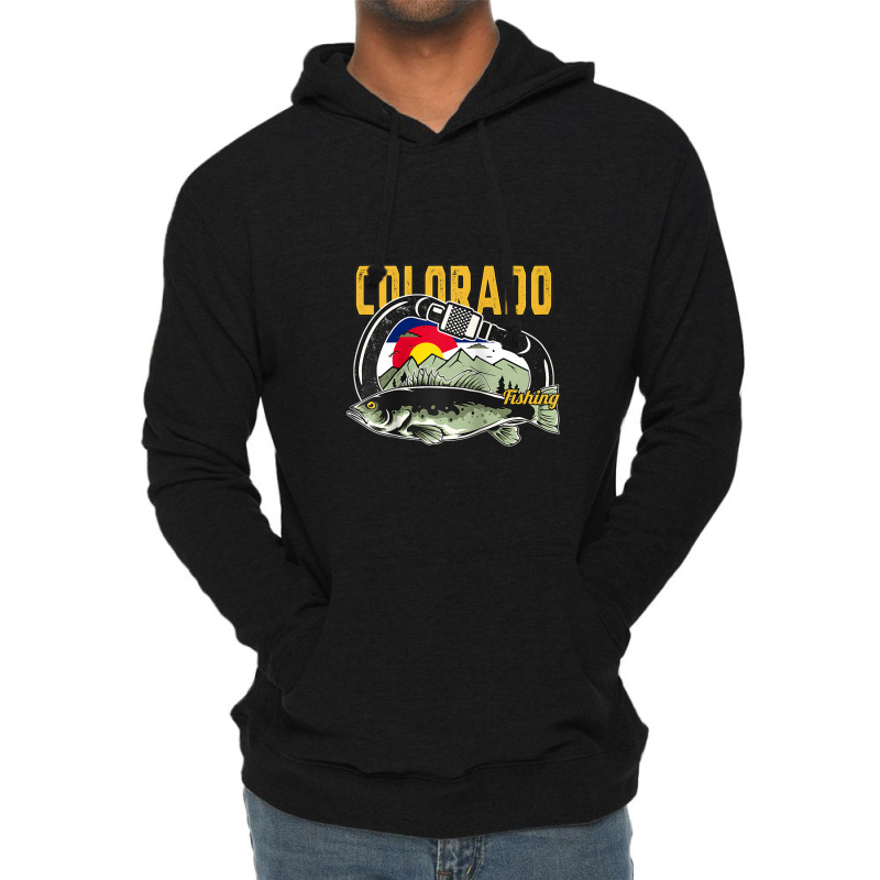 Retro Carabiner Colorado Fishing Raglan Baseball Tee Lightweight Hoodie | Artistshot