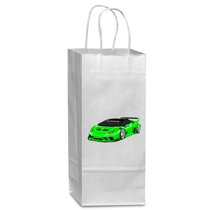 Huracan Lime    Huracan Wine Paper Bag - 5 1/2 X 3 1/4 X 13 | Artistshot