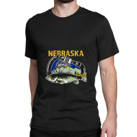 Retro Carabiner Nebraska Fishing Premium Classic T-shirt | Artistshot