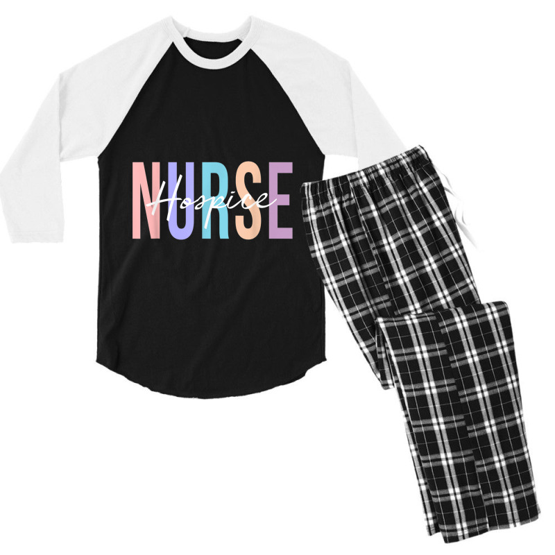 Hospice Nurse Registered Nurse Rn Emergency Room Nurse Men's 3/4 Sleeve Pajama Set | Artistshot