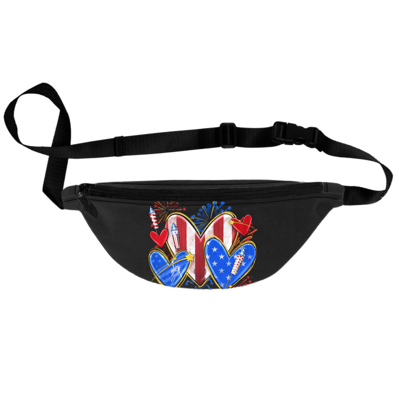 4th Of July Hearts Fanny Pack | Artistshot