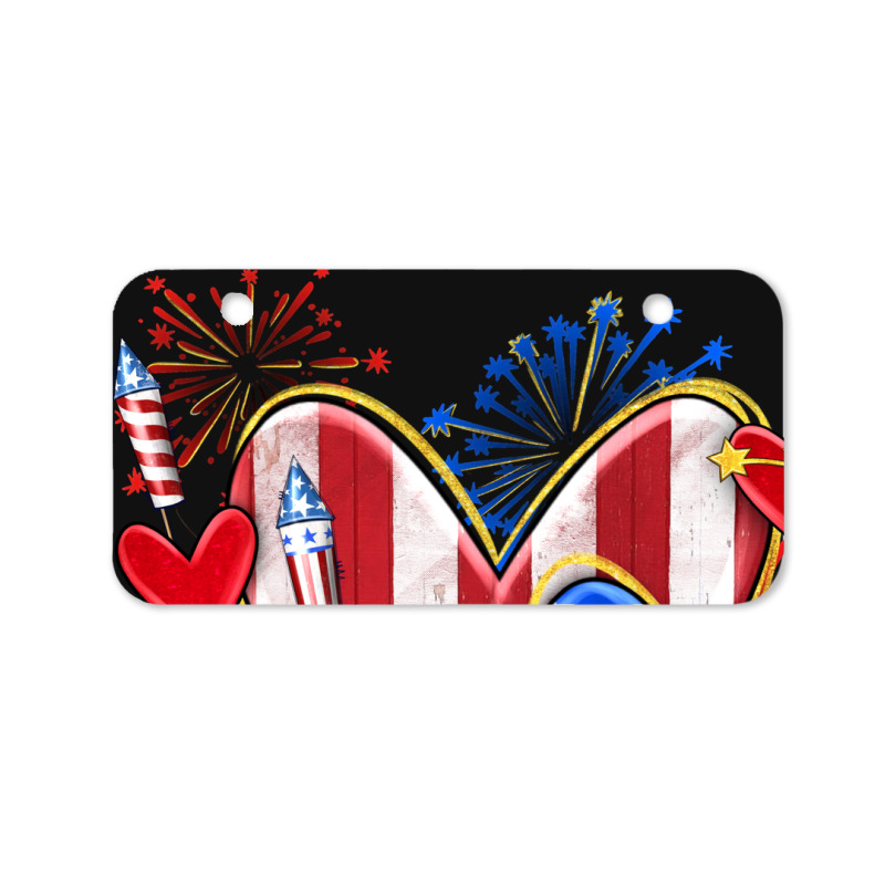 4th Of July Hearts Bicycle License Plate | Artistshot