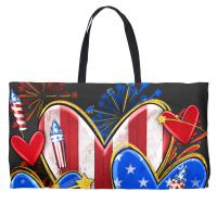 4th Of July Hearts Weekender Totes | Artistshot