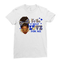 Sorority Colors Blue And Gold It's The Self Love F Ladies Fitted T-shirt | Artistshot