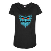 Owl Maternity Scoop Neck T-shirt | Artistshot