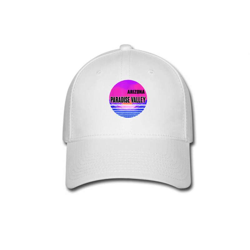 Vintage Paradise Valley Shirt Vaporwave Arizona Baseball Cap by paisleafuscaldo | Artistshot