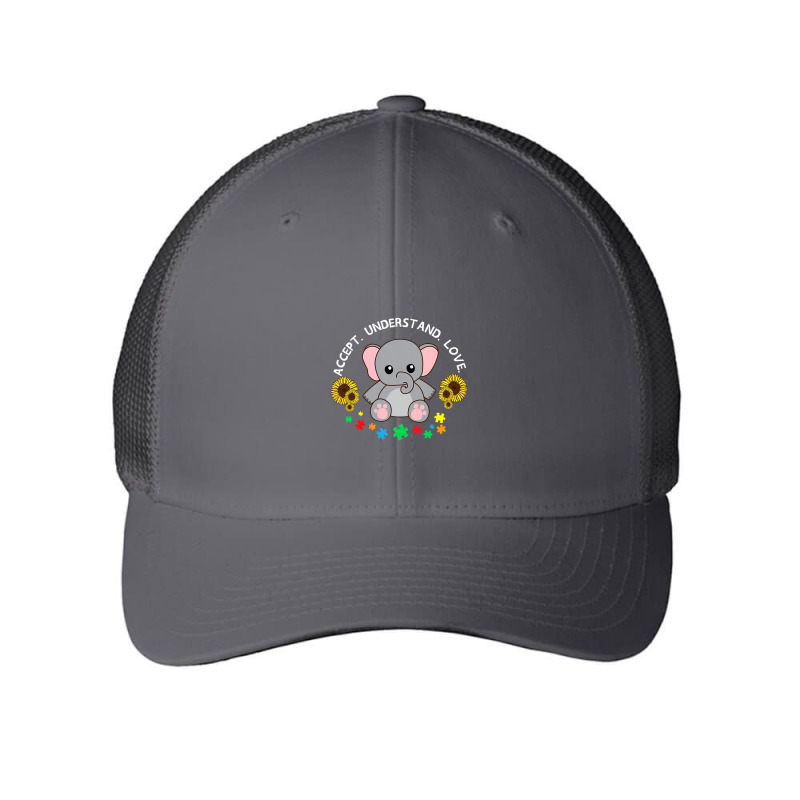 Accept Understand Love Elephant Cool Autism Awareness Mesh cap by LindsayYuh | Artistshot