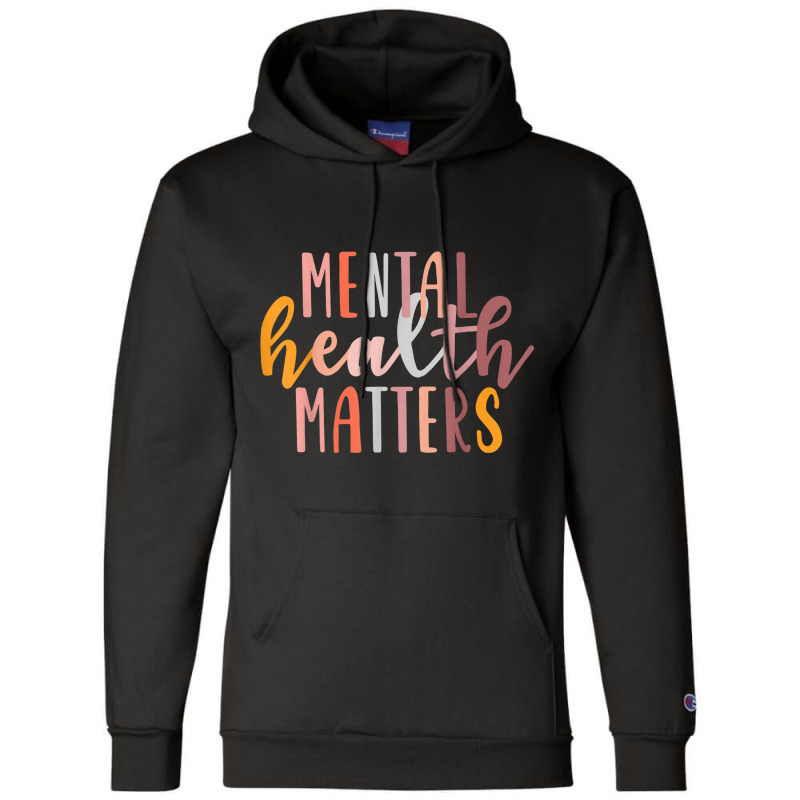 Mental Health Matters Human Brain Illness Awareness Champion Hoodie | Artistshot