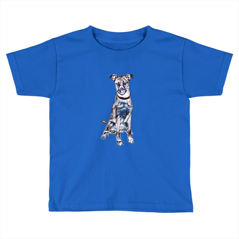 Large Tan And White Dog Sitti Toddler T-shirt by Kemnabi | Artistshot