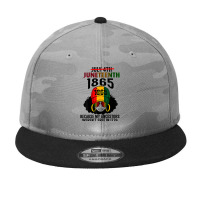 Juneteenth 1865 Because My Ancestors Weren't Free Black Girl Camo Snapback | Artistshot