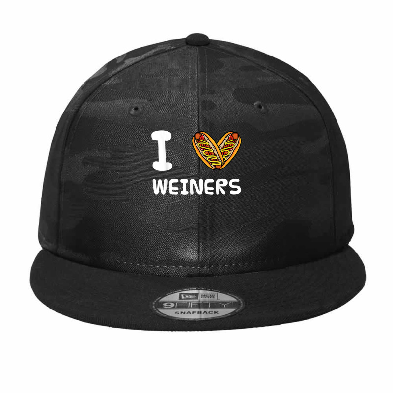 I Love Weiners Hotdogs Frankfurter Wiener Frank Sausage Bun T Shirt Camo Snapback by alaizws | Artistshot