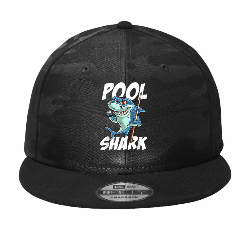 Funny Billiards Pool Shark Snooker Hall Joke Billiard T Shirt Camo Snapback | Artistshot