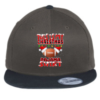 Football This Is My Christmas Pajama Football Xmas Boys Men 377 Flat Bill Snapback Cap | Artistshot