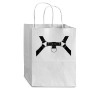 Black Leather Harness Print Bsdm Kink Gay Leather Pride T Shirt Cub Paper Bag - 8 X 4 1/2 X 10 1/4 | Artistshot