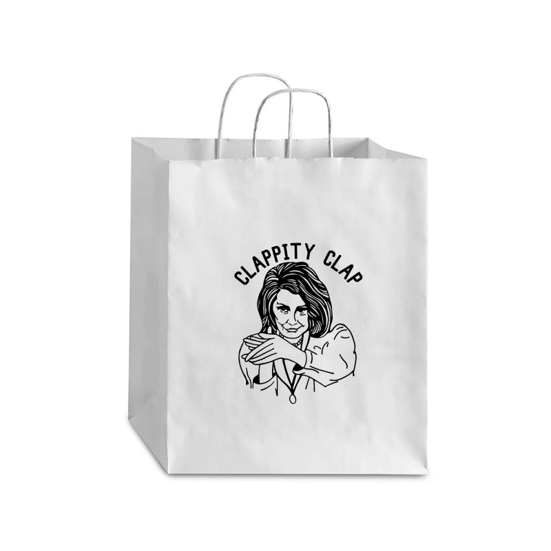 Nancy Pelosi Clappity Clap [tw] Debie Paper Bag - 10 X 5 X 13 | Artistshot