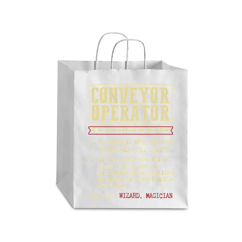 Conveyor Operator Dictionary Term Debie Paper Bag - 10 X 5 X 13 | Artistshot