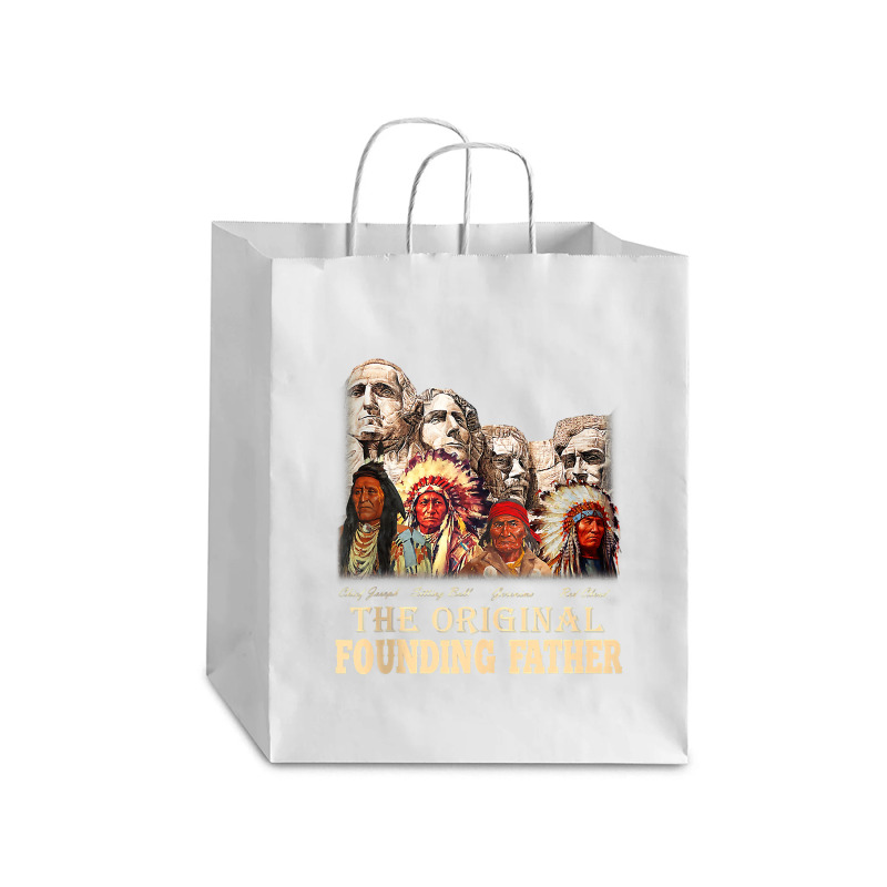 The-original,founding,fathers,natives,american,t-shirt Debie Paper Bag - 10 X 5 X 13 | Artistshot