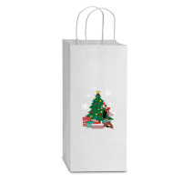 Olive Oyl Around The Christmas Tree Popeye Double Wine Paper Bag - 6 1/2 X 3 1/2 X 12 3/8 | Artistshot