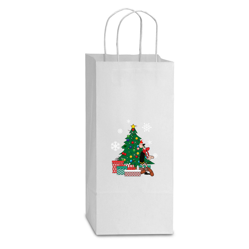 Olive Oyl Around The Christmas Tree Popeye Double Wine Paper Bag - 6 1/2 X 3 1/2 X 12 3/8 | Artistshot