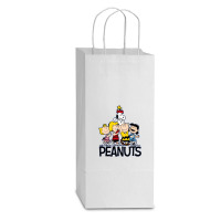 Friends Peanuts Double Wine Paper Bag - 6 1/2 X 3 1/2 X 12 3/8 | Artistshot