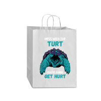 Snapping Turtle Mess With The Turt Snapping Turtle Lover T Shirt Mart Paper Bag -13 X 7 X 17 | Artistshot