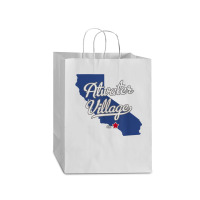 Atwater Village California Los Angeles Ca Map T Shirt Mart Paper Bag -13 X 7 X 17 | Artistshot