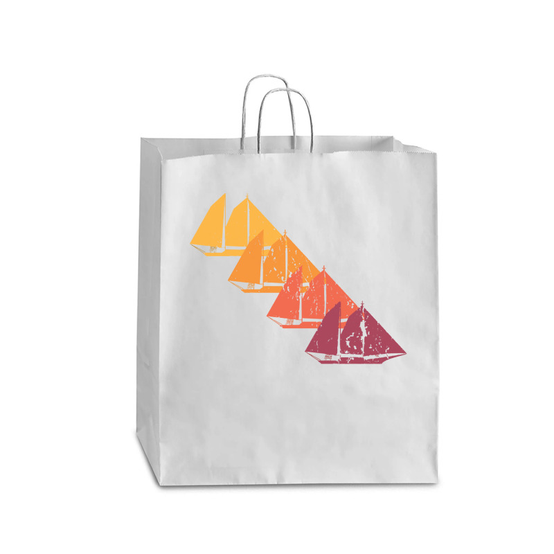 Sailing T  Shirt Sail Boat Retro T  Shirt Queen Paper Bag - 16 X 6 X 19 1/4 | Artistshot