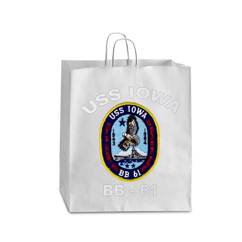 Uss Iowas, Uss Iowas Vintage, Uss Iowas Art, Uss Iowas Painting, The U Queen Paper Bag - 16 X 6 X 19 1/4 | Artistshot