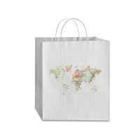 Baesic Vintage World Map Traveler Paper Bag -13 X 6 X 15 3/4 | Artistshot