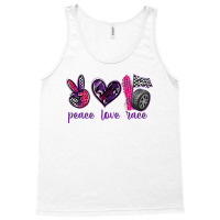 Peace Love Race Tank Top | Artistshot