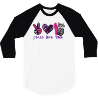 Peace Love Race 3/4 Sleeve Shirt | Artistshot