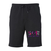 Peace Love Race Fleece Short | Artistshot