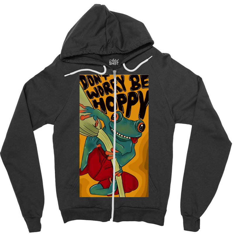 Be Hoppy Zipper Hoodie | Artistshot